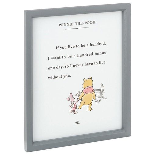 Hallmark : Disney Winnie the Pooh and Piglet Friendship Framed Art, 9.5x11.5 -