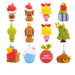 Hallmark : Dr. Seuss's How the Grinch Stole Christmas!™ Hallmark Countdown Calendar Paper Tree Set With 12 Mini Ornaments - Hallmark : Dr. Seuss's How the Grinch Stole Christmas!™ Hallmark Countdown Calendar Paper Tree Set With 12 Mini Ornaments