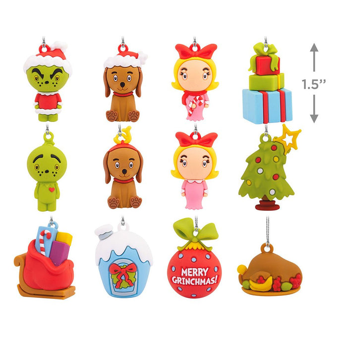 Hallmark : Dr. Seuss's How the Grinch Stole Christmas!™ Hallmark Countdown Calendar Paper Tree Set With 12 Mini Ornaments - Hallmark : Dr. Seuss's How the Grinch Stole Christmas!™ Hallmark Countdown Calendar Paper Tree Set With 12 Mini Ornaments