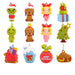 Hallmark : Dr. Seuss's How the Grinch Stole Christmas!™ Hallmark Countdown Calendar Paper Tree Set With 12 Mini Ornaments - Hallmark : Dr. Seuss's How the Grinch Stole Christmas!™ Hallmark Countdown Calendar Paper Tree Set With 12 Mini Ornaments