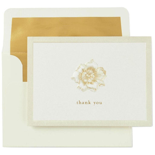 Hallmark : Embossed Flower Thank You Notes, Box of 10 -