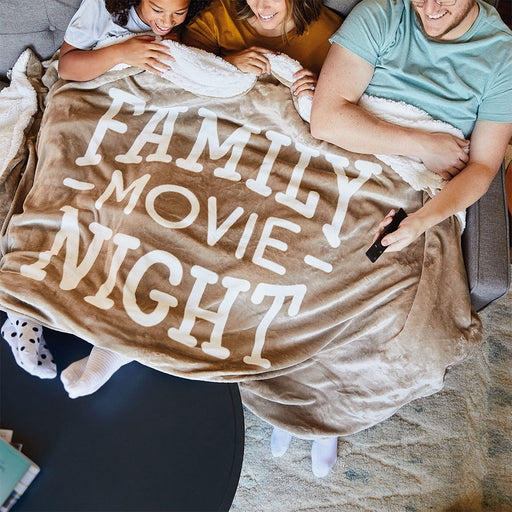 Hallmark : Family Movie Night Oversized Blanket, 60x80 - Hallmark : Family Movie Night Oversized Blanket, 60x80