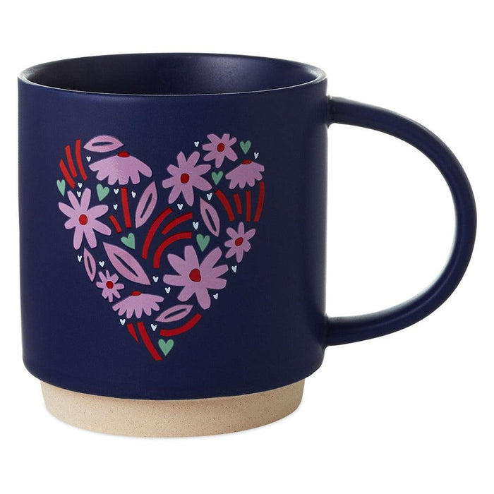 Hallmark : Floral Heart Mug, 16 oz. -