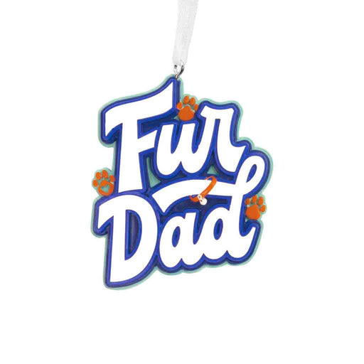 Hallmark : Fur Dad Word Art Hallmark Ornament - Tree Trimmer - Hallmark : Fur Dad Word Art Hallmark Ornament - Tree Trimmer