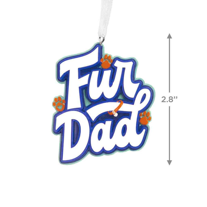 Hallmark : Fur Dad Word Art Hallmark Ornament - Tree Trimmer - Hallmark : Fur Dad Word Art Hallmark Ornament - Tree Trimmer