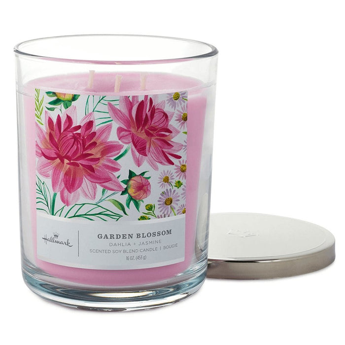 Hallmark : Garden Blossom 3-Wick Jar Candle, 16 oz. -