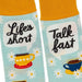 Hallmark : Gilmore Girls Life's Short, Talk Fast Crew Socks - Hallmark : Gilmore Girls Life's Short, Talk Fast Crew Socks