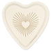 Hallmark : Gold and Ivory Heart-Shaped Dessert Plates, Set of 8 - Hallmark : Gold and Ivory Heart-Shaped Dessert Plates, Set of 8
