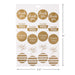 Hallmark : Gold Foil Thank-You Sticker Seals, 10 sheets -