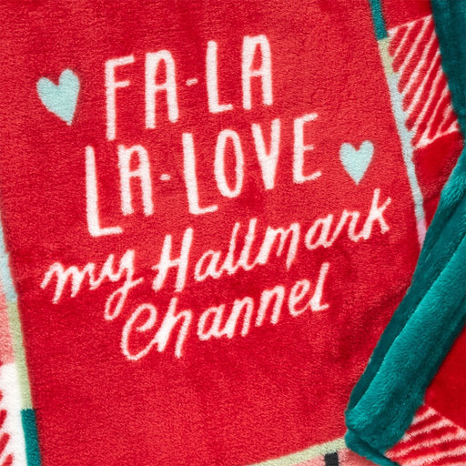 Hallmark : Hallmark Channel Fa-La-La-Love Plaid Blanket, 50x60 - Hallmark : Hallmark Channel Fa-La-La-Love Plaid Blanket, 50x60