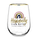 Hallmark : Hallmark Channel Happily Ever After Stemless Wine Glass, 16 oz. -