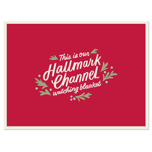 Hallmark : Hallmark Channel Red Oversized Blanket, 60x80 - Hallmark : Hallmark Channel Red Oversized Blanket, 60x80