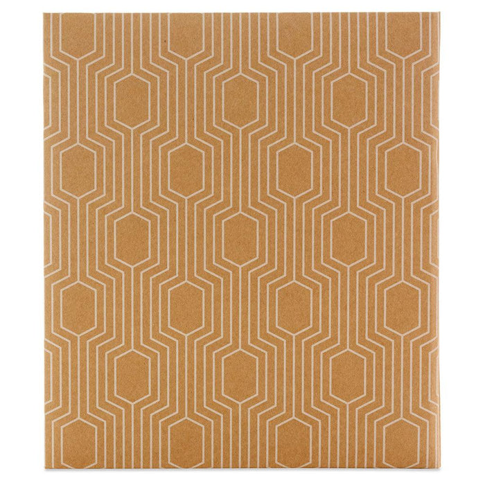 Hallmark : Hexagons on Kraft Large Refillable Photo Album -