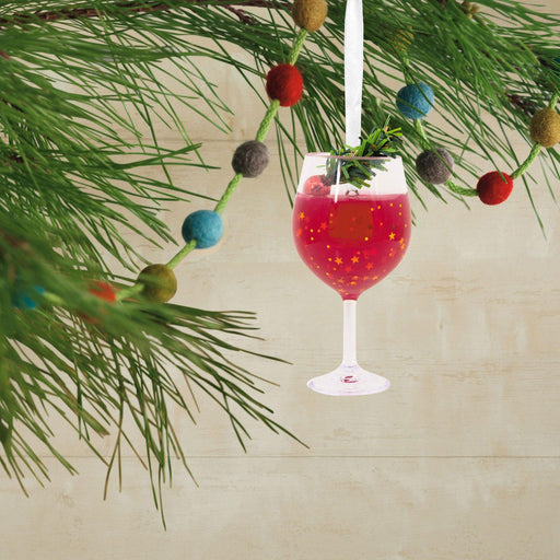 Hallmark : Holiday Wine Goblet Hallmark Ornament - Hallmark : Holiday Wine Goblet Hallmark Ornament - Annies Hallmark and Gretchens Hallmark, Sister Stores