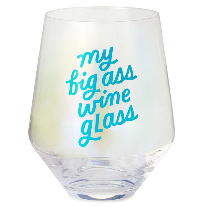 Hallmark : Jumbo My Big Ass Stemless Wine Glass, 40 oz. -