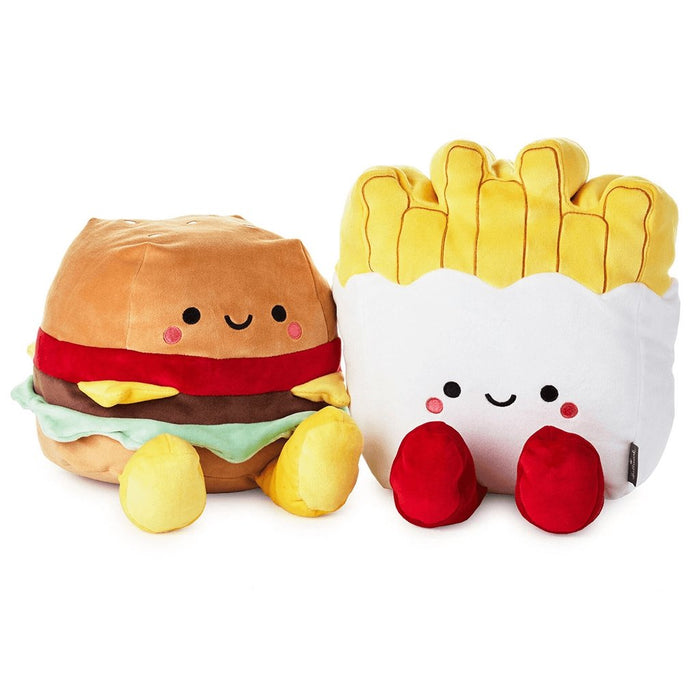 Hallmark : Large Better Together Burger and Fries Magnetic Plush, 10.25" -
