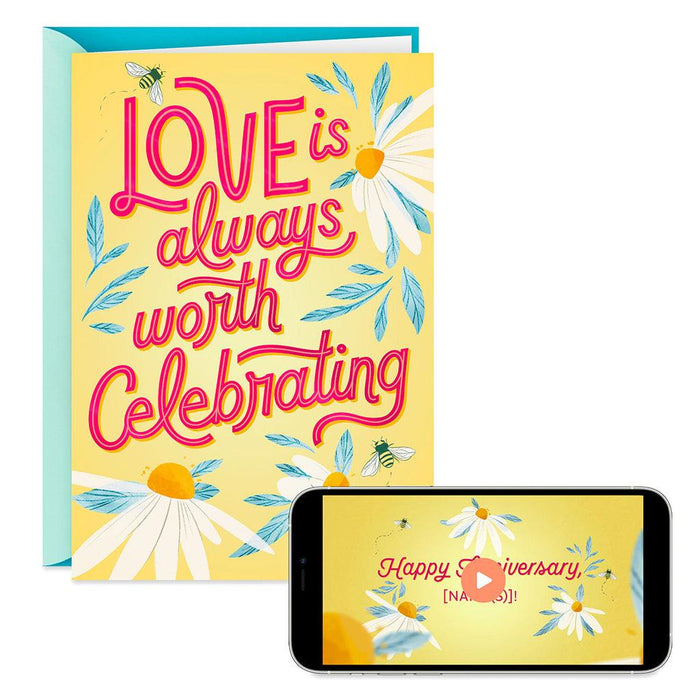 Hallmark : Love Worth Celebrating Video Greeting Anniversary Card -