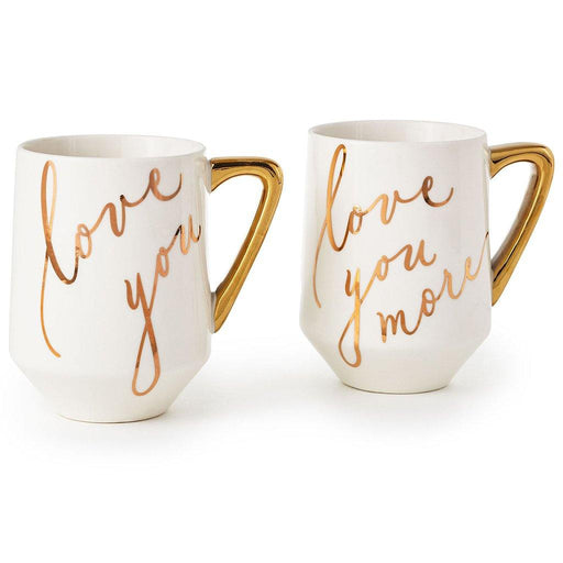Hallmark : Love You and Love You More Mugs, Set of 2 -