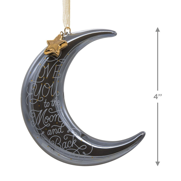 Hallmark : Love You to the Moon and Back Signature Premium Ceramic Hallmark Ornament - Hallmark : Love You to the Moon and Back Signature Premium Ceramic Hallmark Ornament