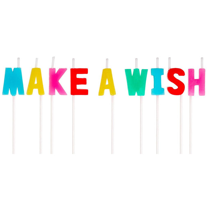 Hallmark : "Make a Wish" Assorted Color Birthday Candles, Set of 9 - Hallmark : "Make a Wish" Assorted Color Birthday Candles, Set of 9