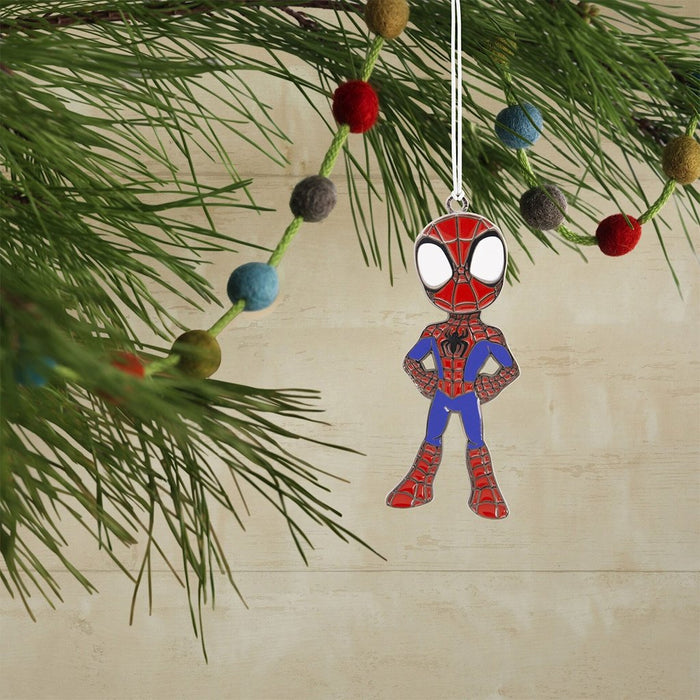 Hallmark : Marvel Spidey and his Amazing Friends Spidey Moving Metal Hallmark Ornament - Hallmark : Marvel Spidey and his Amazing Friends Spidey Moving Metal Hallmark Ornament