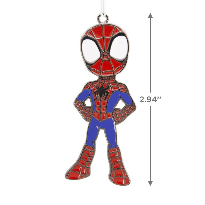 Hallmark : Marvel Spidey and his Amazing Friends Spidey Moving Metal Hallmark Ornament - Hallmark : Marvel Spidey and his Amazing Friends Spidey Moving Metal Hallmark Ornament