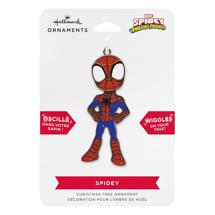 Hallmark : Marvel Spidey and his Amazing Friends Spidey Moving Metal Hallmark Ornament - Hallmark : Marvel Spidey and his Amazing Friends Spidey Moving Metal Hallmark Ornament