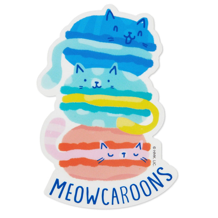 Hallmark : Meowcaroons Kitty Cookies Vinyl Decal -