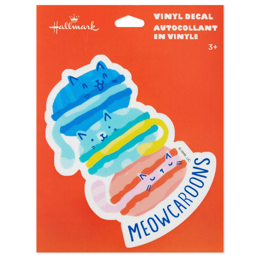 Hallmark : Meowcaroons Kitty Cookies Vinyl Decal -