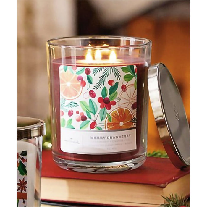 Hallmark : Merry Cranberry 3-Wick Jar Candle, 16 oz. - Hallmark : Merry Cranberry 3-Wick Jar Candle, 16 oz.