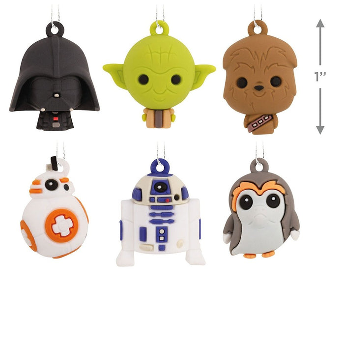 Hallmark : Mini Star Wars™ Shatterproof Hallmark Ornaments, Set of 6 - Hallmark : Mini Star Wars™ Shatterproof Hallmark Ornaments, Set of 6