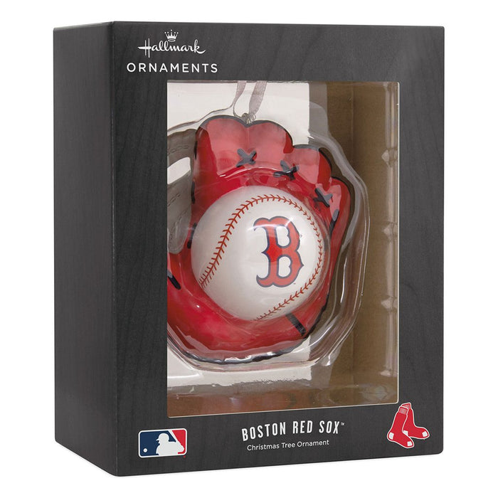 Hallmark : MLB Boston Red Sox™ Baseball Glove Hallmark Ornament - Hallmark : MLB Boston Red Sox™ Baseball Glove Hallmark Ornament