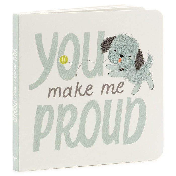 Hallmark : MopTops Shaggy Dog Stuffed Animal With You Make Me Proud Board Book -