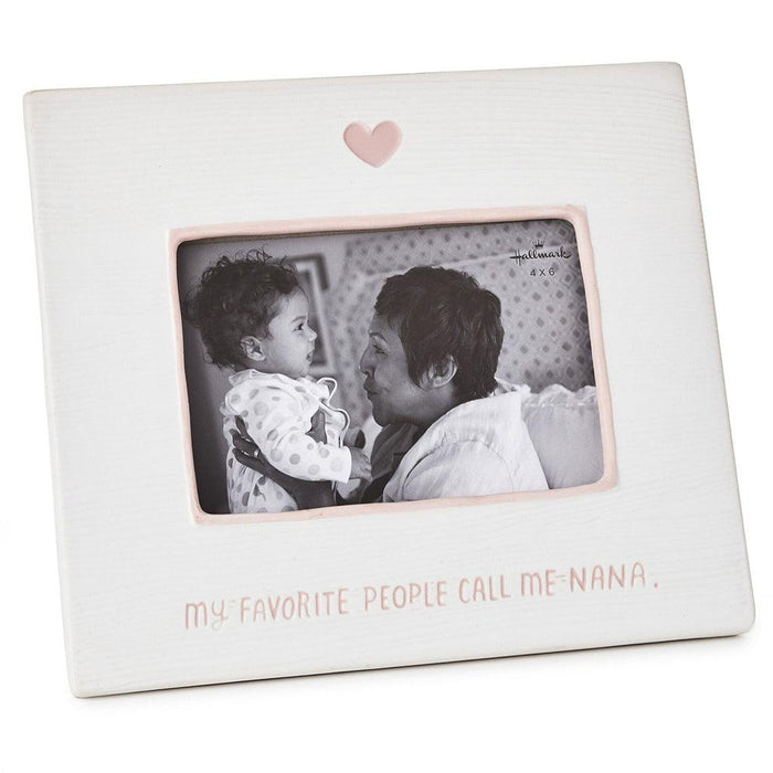 Hallmark : My Favorite People Call Me Nana Ceramic Picture Frame, 4x6 -