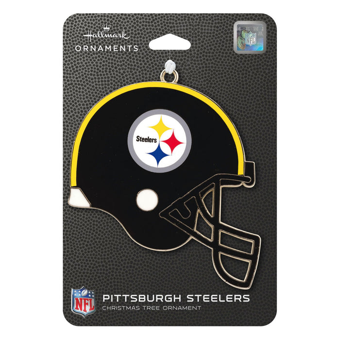 Hallmark : NFL Pittsburgh Steelers Football Helmet Metal Hallmark Ornament - Hallmark : NFL Pittsburgh Steelers Football Helmet Metal Hallmark Ornament