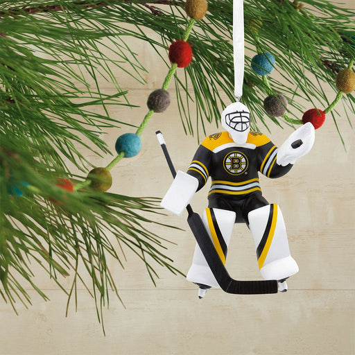 Hallmark : NHL Boston Bruins® Goalie Hallmark Ornament - Hallmark : NHL Boston Bruins® Goalie Hallmark Ornament