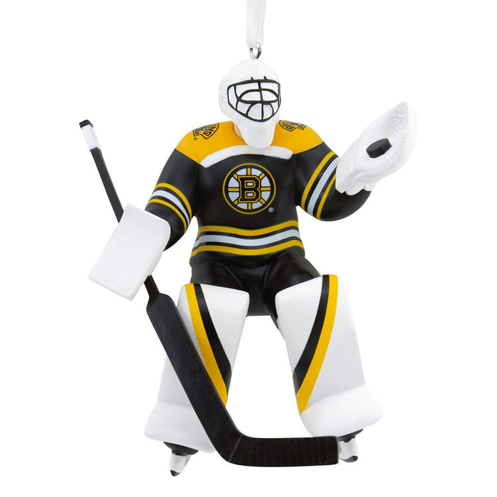 Hallmark : NHL Boston Bruins® Goalie Hallmark Ornament - Hallmark : NHL Boston Bruins® Goalie Hallmark Ornament