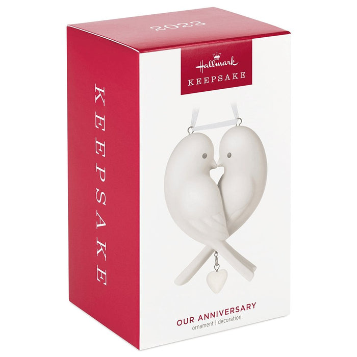 Hallmark : Our Anniversary 2023 Porcelain Ornament -