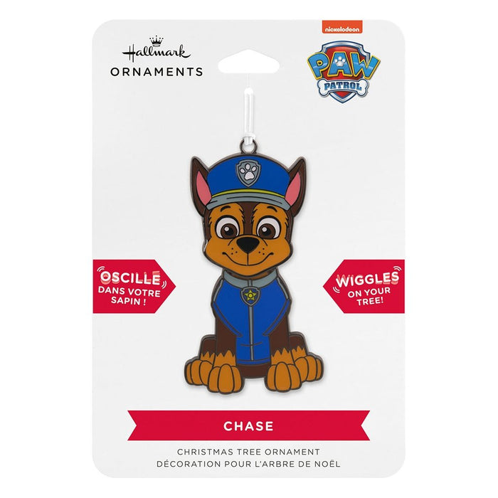 Hallmark : Paw Patrol™ Chase Moving Metal Hallmark Ornament - Hallmark : Paw Patrol™ Chase Moving Metal Hallmark Ornament