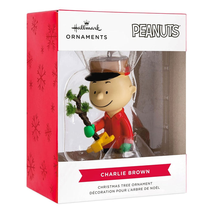 Hallmark : Peanuts® Charlie Brown Kneeling With Tree Hallmark Ornament - Hallmark : Peanuts® Charlie Brown Kneeling With Tree Hallmark Ornament