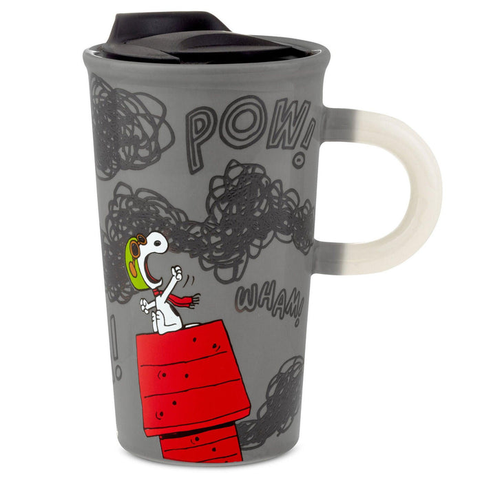 Hallmark : Peanuts® Flying Ace Snoopy Color Changing Travel Mug, 16 oz. -