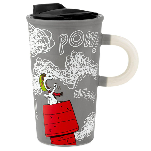 Hallmark : Peanuts® Flying Ace Snoopy Color Changing Travel Mug, 16 oz. -