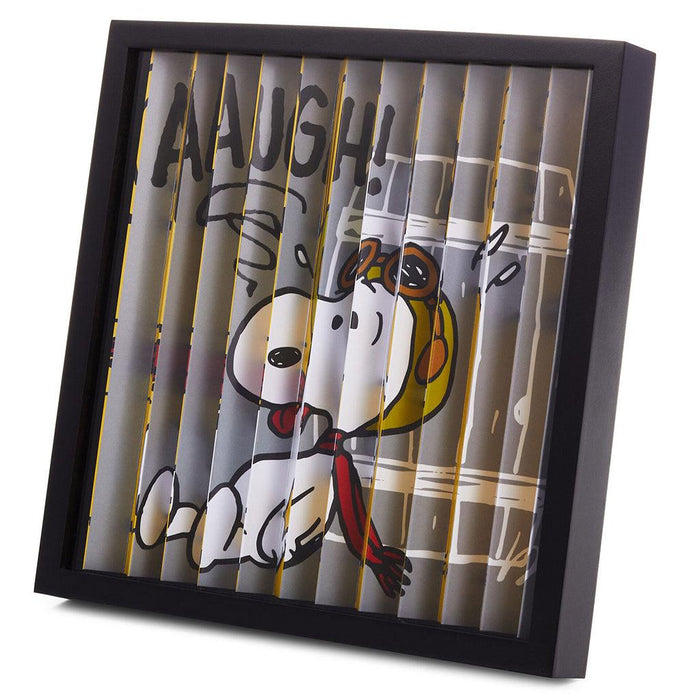 Hallmark : Peanuts® Flying Ace Snoopy Dual-Image Framed Artwork, 10x10 -