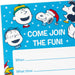Hallmark : Peanuts Join the Fun Invitation, Pack of 10 -