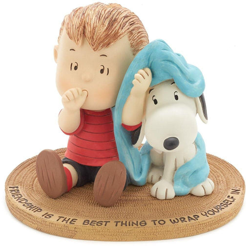 Hallmark : Peanuts® Linus and Snoopy Wrapped in Friendship Mini Figurine, 3.88" -
