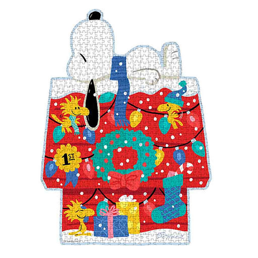 Hallmark : Peanuts® Snoopy Deck the Doghouse 680-Piece Die-Cut Jigsaw Puzzle - Hallmark : Peanuts® Snoopy Deck the Doghouse 680-Piece Die-Cut Jigsaw Puzzle