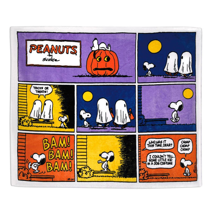 Hallmark : Peanuts® Trick-or-Treat Snoopy Comic Blanket, 50x60 - Hallmark : Peanuts® Trick-or-Treat Snoopy Comic Blanket, 50x60 - Annies Hallmark and Gretchens Hallmark, Sister Stores