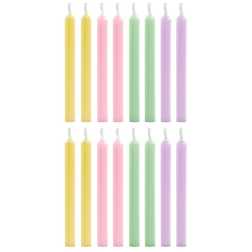 Hallmark : Pearlized Pastel Birthday Candles, Set of 16 - Hallmark : Pearlized Pastel Birthday Candles, Set of 16