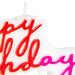 Hallmark : Rainbow Lettering Happy Birthday Candle - Hallmark : Rainbow Lettering Happy Birthday Candle