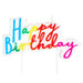 Hallmark : Rainbow Lettering Happy Birthday Candle - Hallmark : Rainbow Lettering Happy Birthday Candle